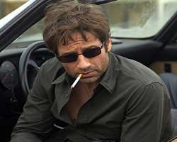 David Duchovny smoking